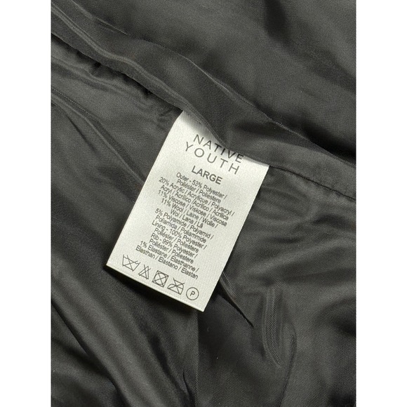 Native Youth Men's Burgundy Textured Bomber Jacket Size Large Full Zip - Picture 4 of 16